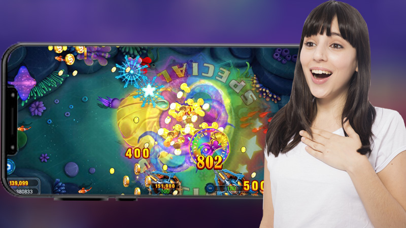 ចំណុចទាក់ទាញនៅពេលលេង game Fishing